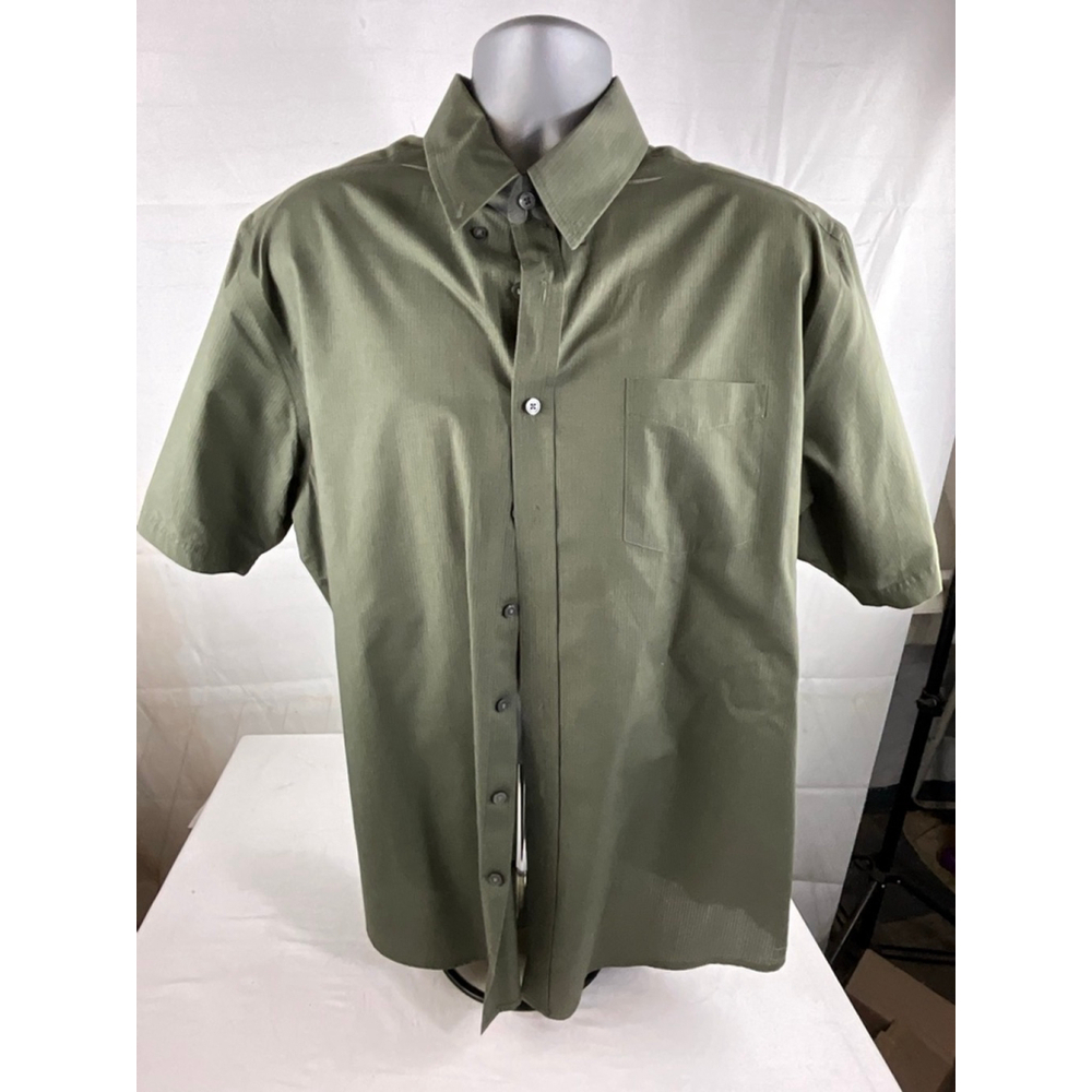Men's Croft & Barrow Casual Button Up Shirt XL Olive Green